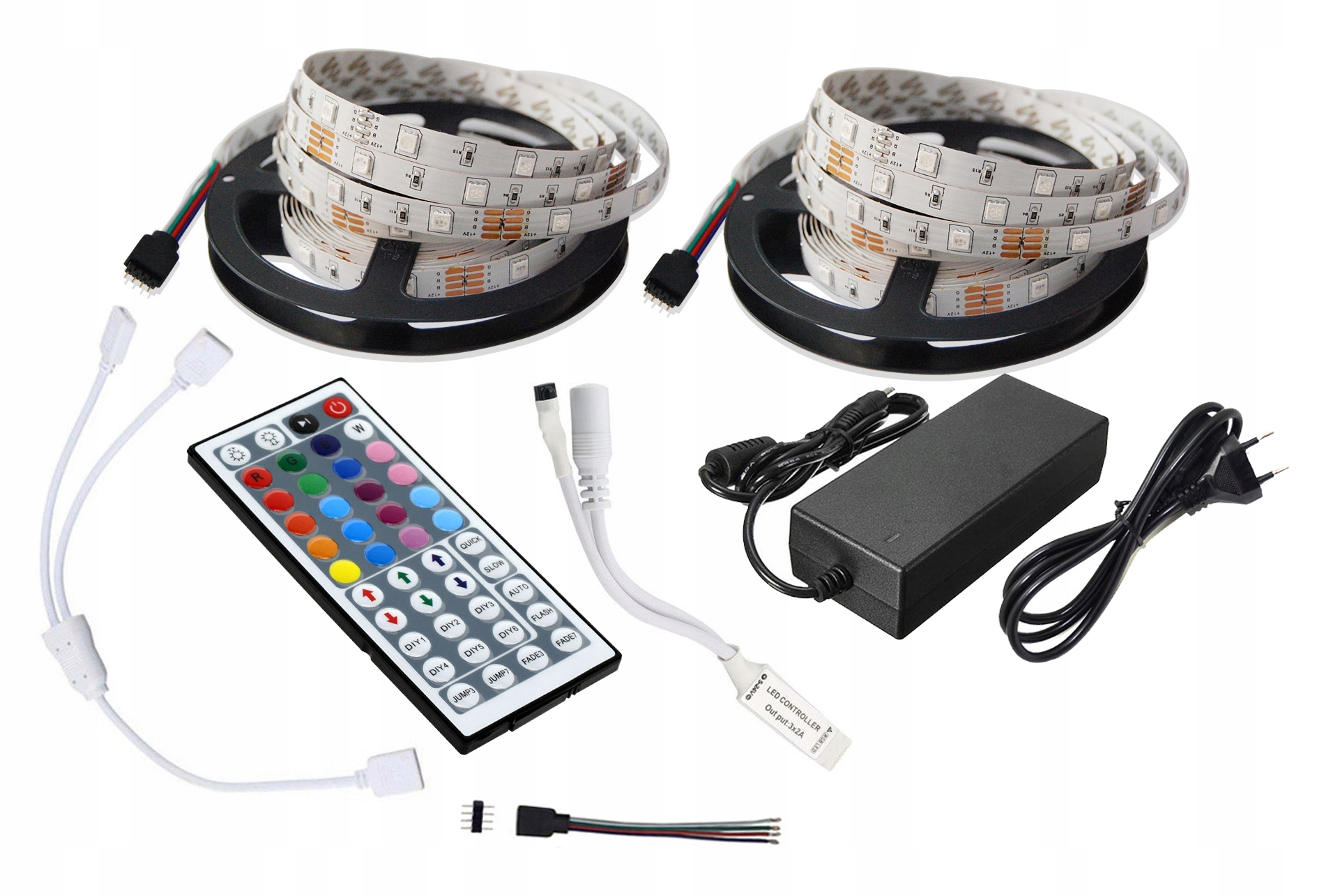 Led pásek Komplet 150RGB 10 m 5050 dálkový ovladač 44 napájecí zdroj