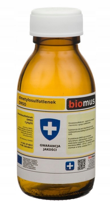 

Dmso butelka Szkło Dimetylosulfotlenek 100g Biomus