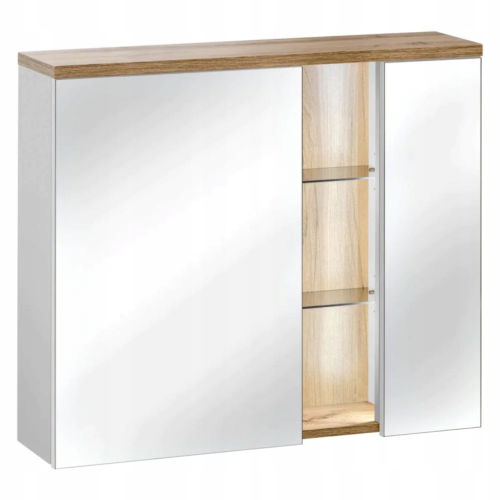 Szafka z lustrem 80cm 2 drzwi
