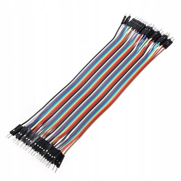 Przewody kable zworki M-M 40szt 20cm męsko-męskie