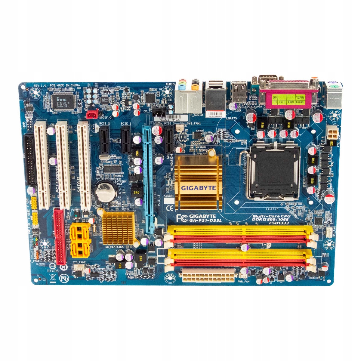 Gigabyte GA-P31-DS3L Socket LGA775 DDR2 PCIe Pci Atx