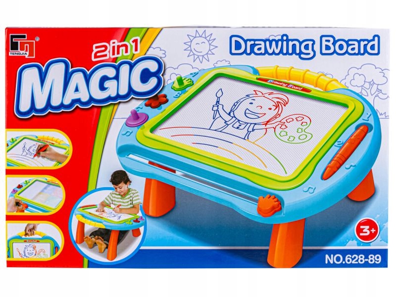 

Tablica Edukacyjna, Magnetyczna 2w1 pisak Jakar