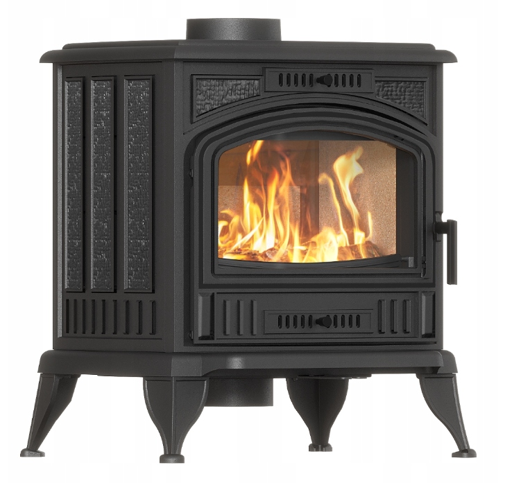 Piec żeliwny koza Kratki K6 Ø 130 6,5 kW klasyczny design wysoka sprawność