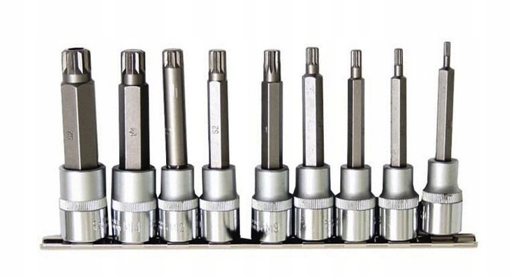 KLUCZE TRZPIENIOWE SPLINE 1 2 M4 M16 9SZT C6924