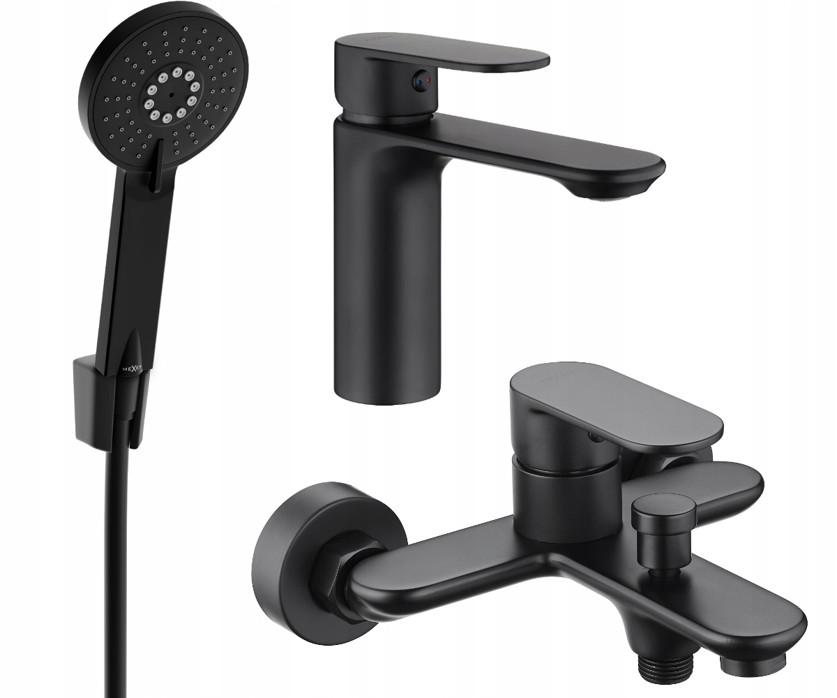 Mexen Milo R40 vanová souprava, černá, baterie z mosazi
