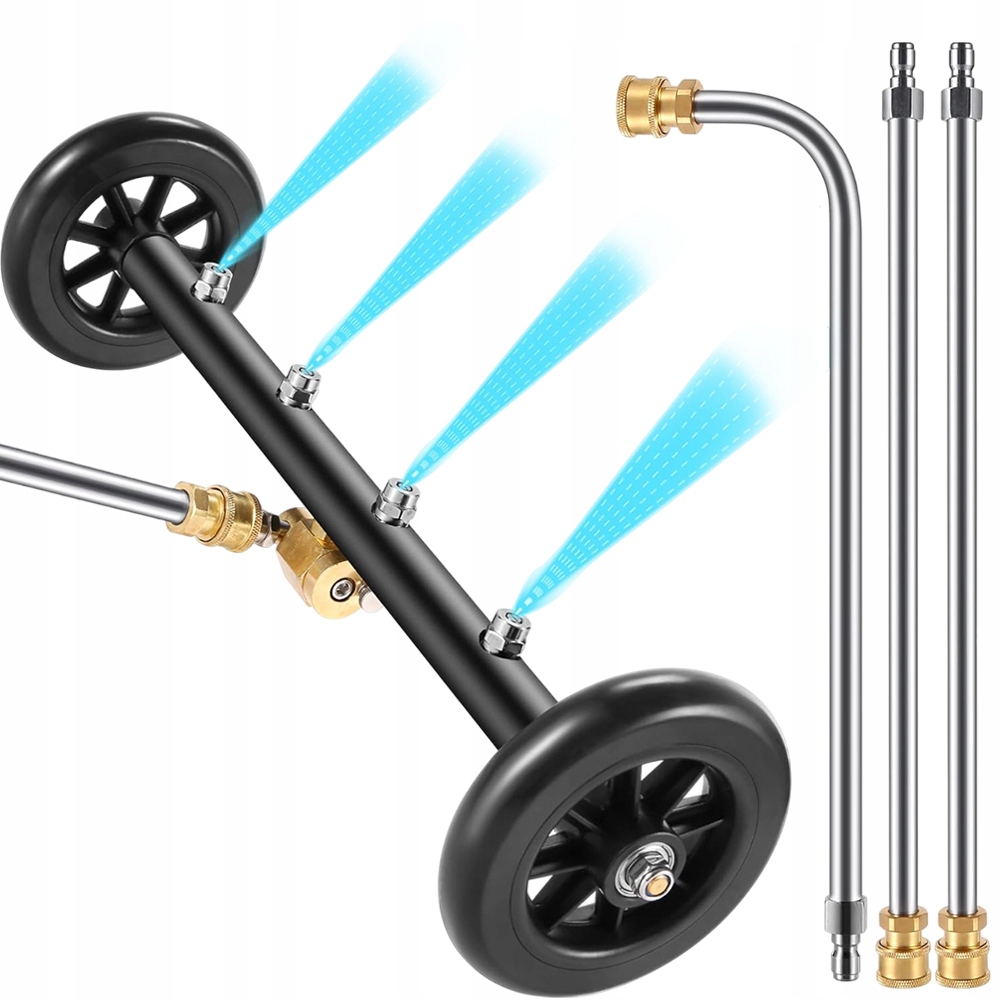 Tlaková Myčka 4000 Psi S Rolovacím Kolečkem Pro Podvozek