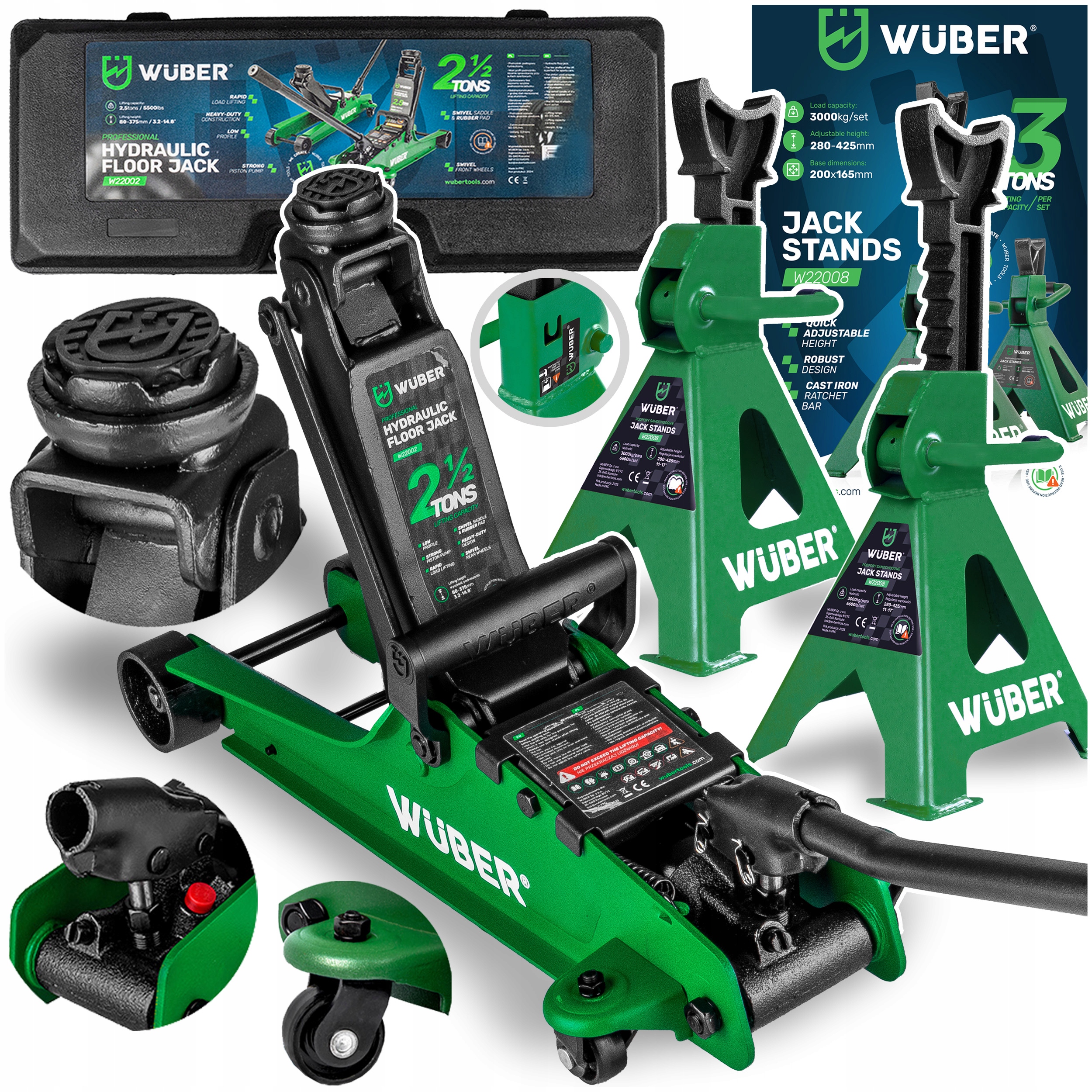 Sada Hever Do Auta 2,5T 80-375 A Kobylky Do Auta 280-425 3T