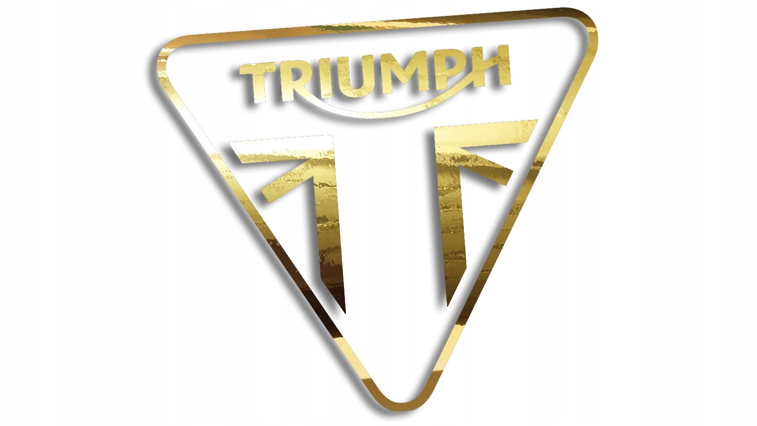 

Wycinana naklejka Triumph złoty chrom