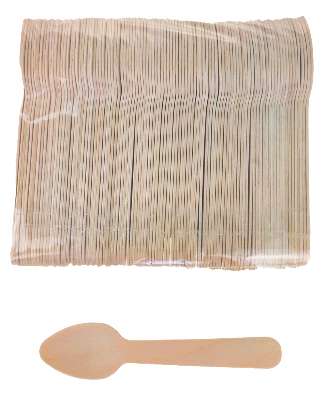 ŁYŻECZKI DESEROWE DREWNIANE SZTUĆCE EKO 100 szt