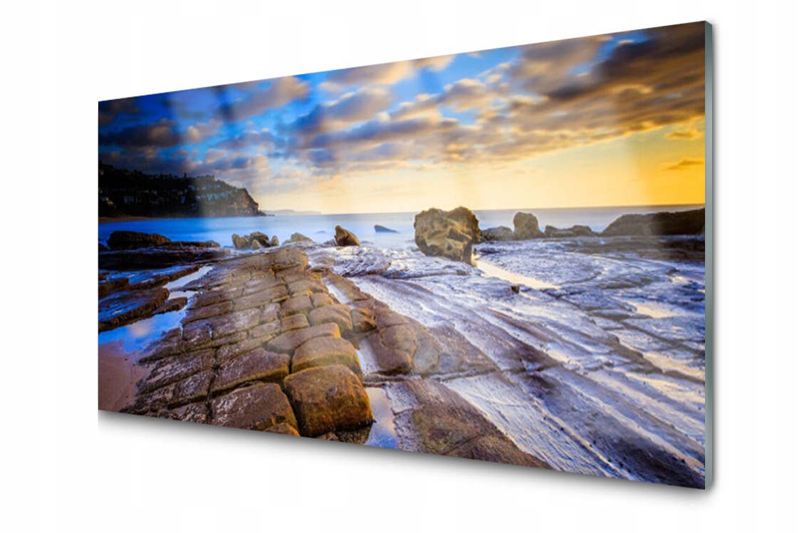 

Panel szklany dekoracyjny Plaża Płytka 100x50