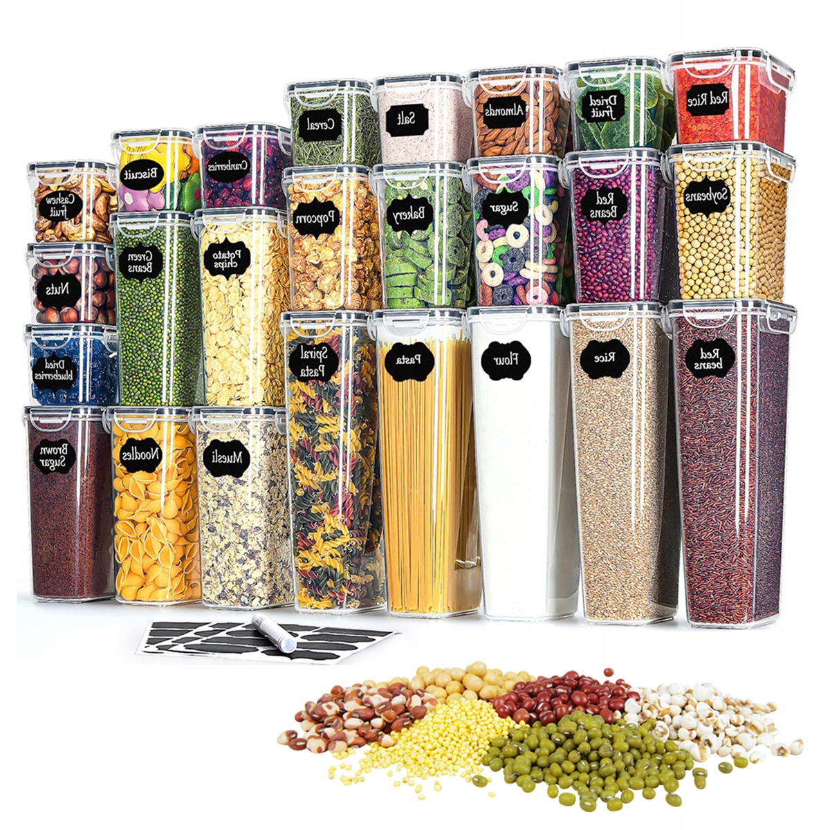 Hermetické Nádoby Na Potraviny 25 Ks Nálepka