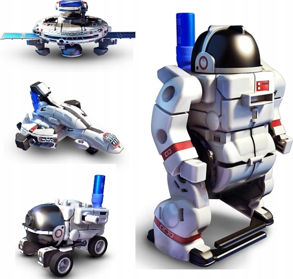 

Solarny Robot Astronauta Statek Samolot 6w1