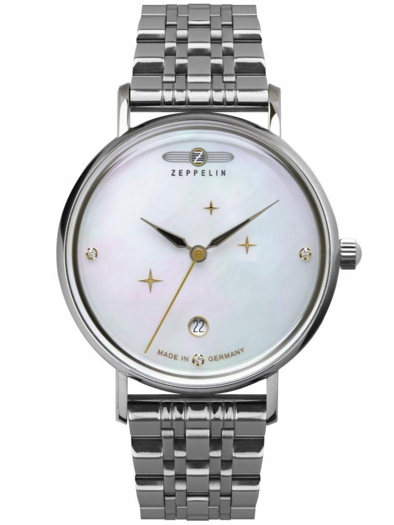 Nové Originální dámské hodinky Zeppelin Luna 7131M-1 s krystaly Swarovski
