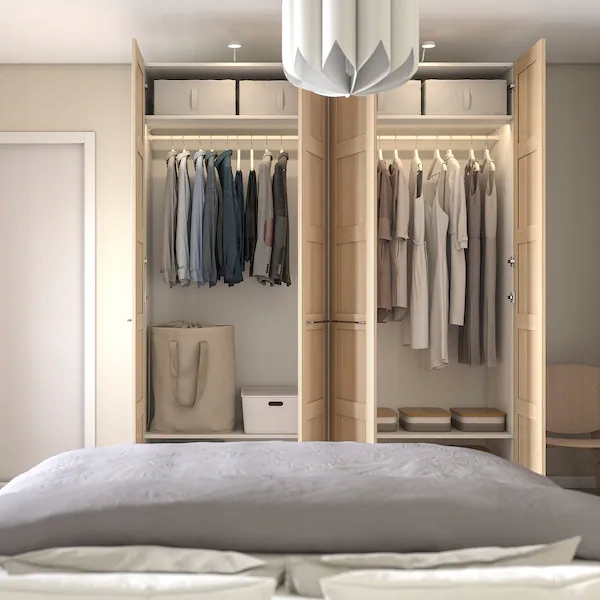 IKEA PAX BERGSBO Szafa biały dąb bejca 200x60x236 Marka Ikea