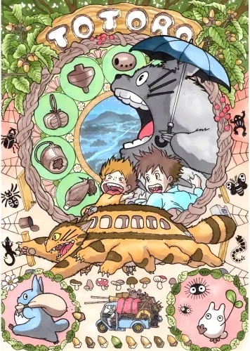 

Plakat Tonari no Totoro tonoto_010 A2 (custom)