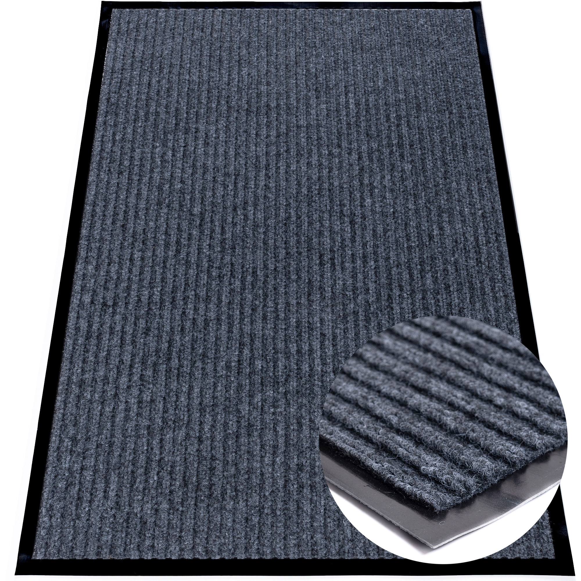 Rohožka Na Boty Velká 90x150CM Vstupní Podložka Protiskluzová Šedá