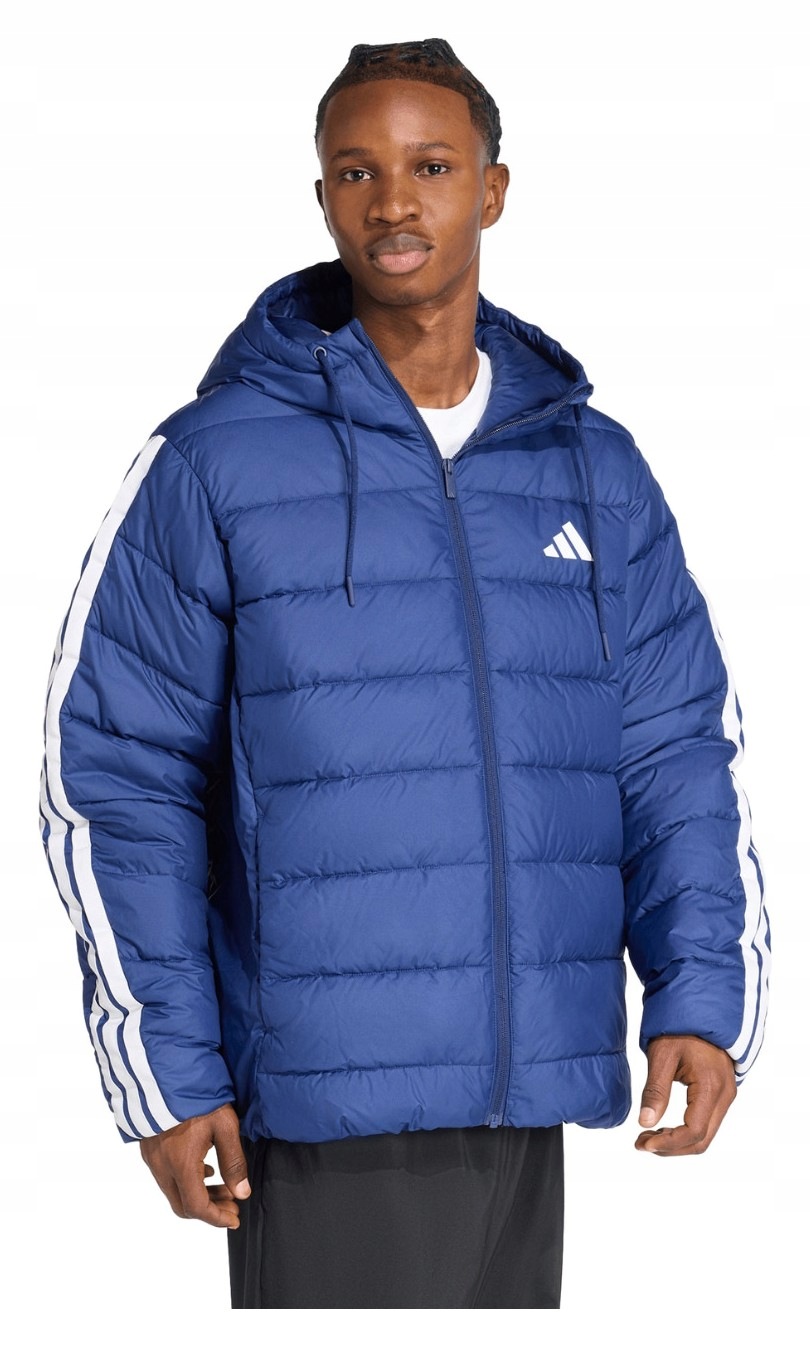Bunda Adidas Essentials Climawarm 3-STRIPES modrá JX7771 vel. S