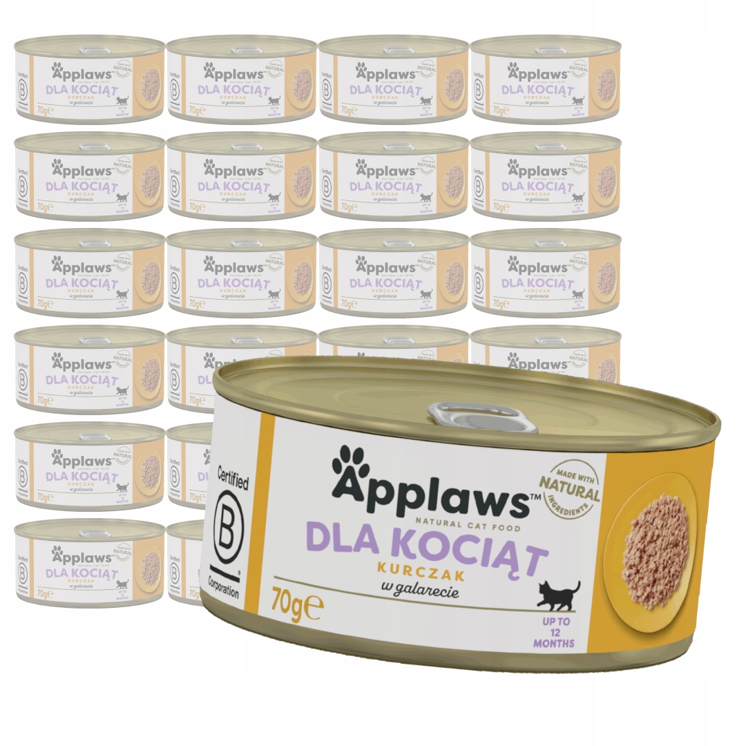 Applaws Cat Vlhké Krmivo pro koťata 24x70 g Kuřecí prsa v želé
