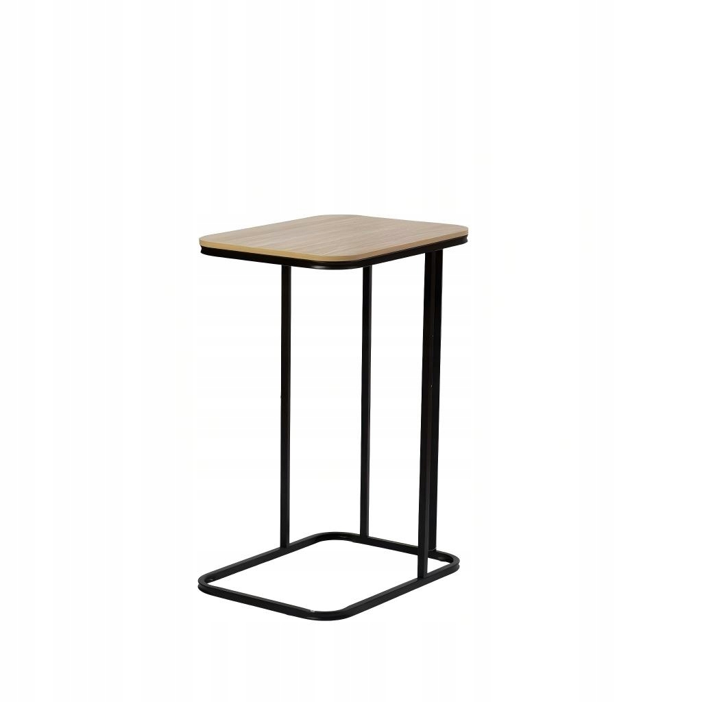 Boční konferenční stolek – kovová konstrukce, dřevěná deska