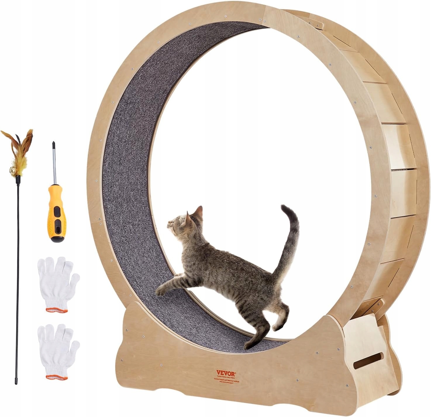 Levně odrážedlo Pro Kočky Velké dřevěné kolo pro zdraví a relaxaci