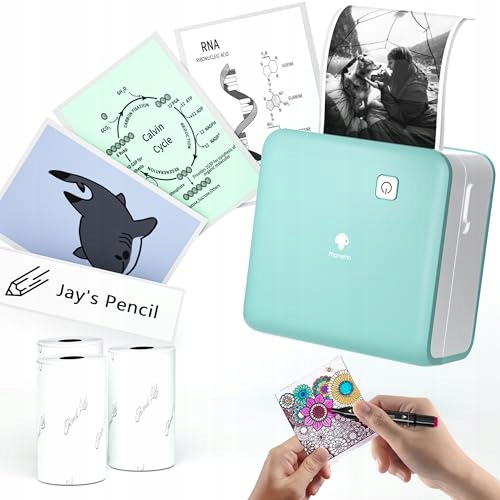 PHOMEMO Mini Drukarka M02 Pro 300 DPI Bluetooth Termodrukarka do Telefonu