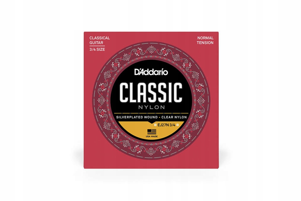 D'ADDARIO EJ27N34 struny gitara klasyczna 3/4