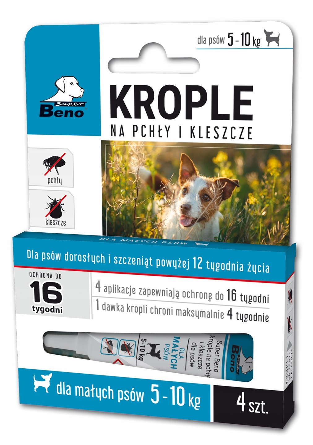 

Beno Krople Pchły Kleszcze dla małego psa 5-10kg