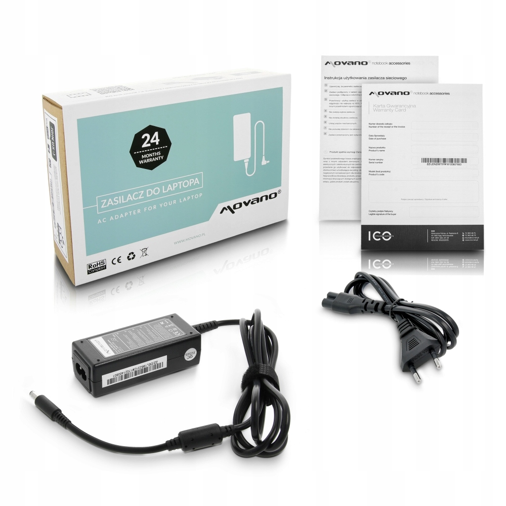 

Zasilacz do laptopa Dell 45W 19.5V 2,31A 4.5x3.0mm