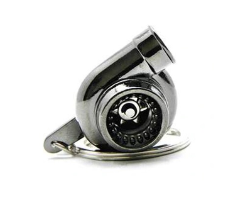 

Szary Brelok Turbo Turbina Ruchomy Wirnik Dzwięk
