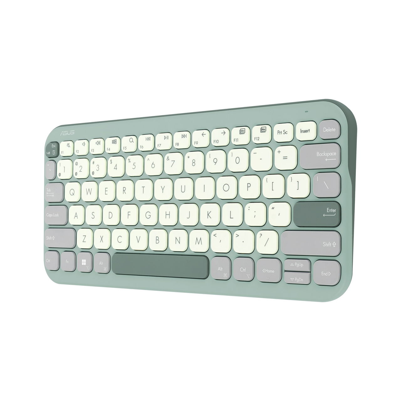 Asus Marshmallow Keyboard KW100 Bezprzewodowy Bluetooth Cz-pl layout Zielony