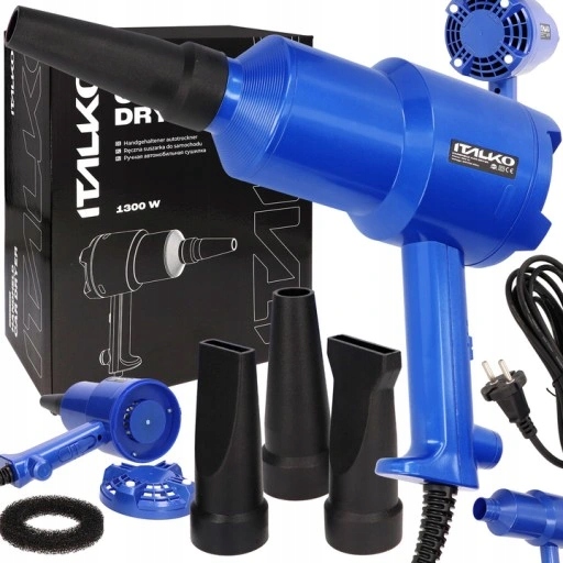 Dmychadlo Pro Vysoušení Auta Sušička Karoserie Regulace 1300W Italko
