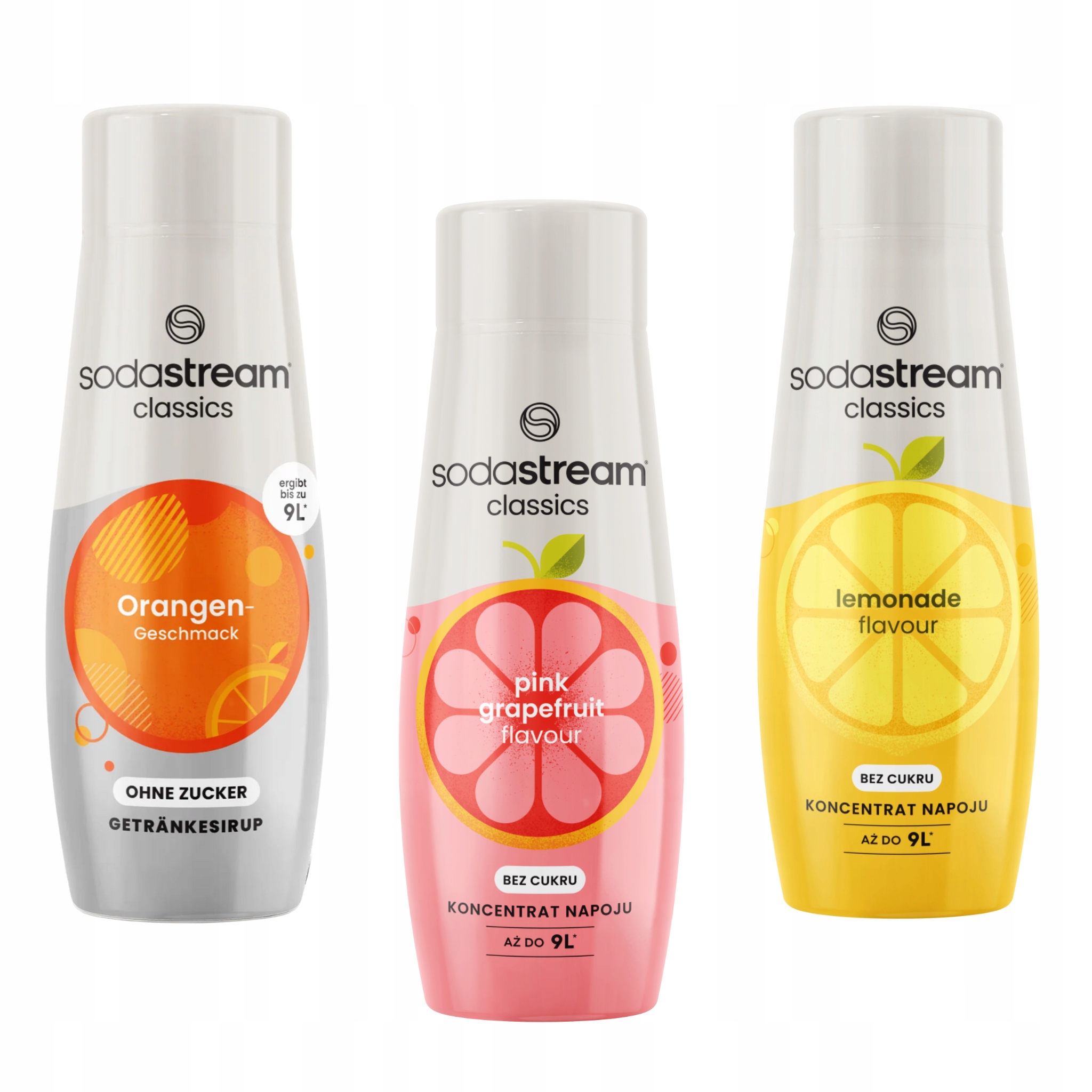 Sada 3 koncentrátů Sodastream Orange Zero Grapefruit Lemonade