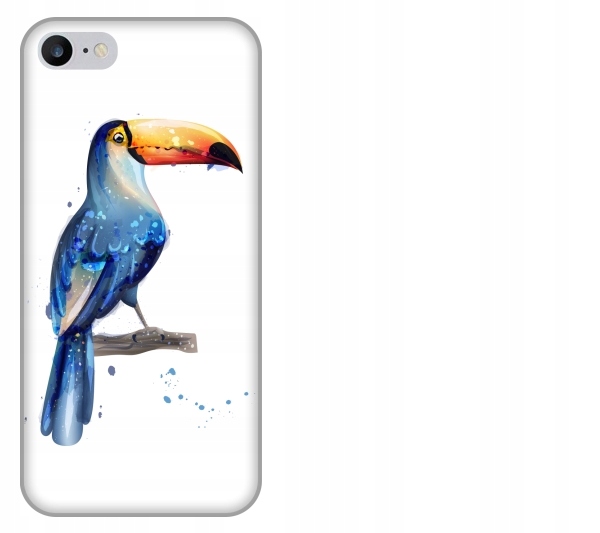

Etui pokrowiec iPhone 8 Ptak tukan akwarela