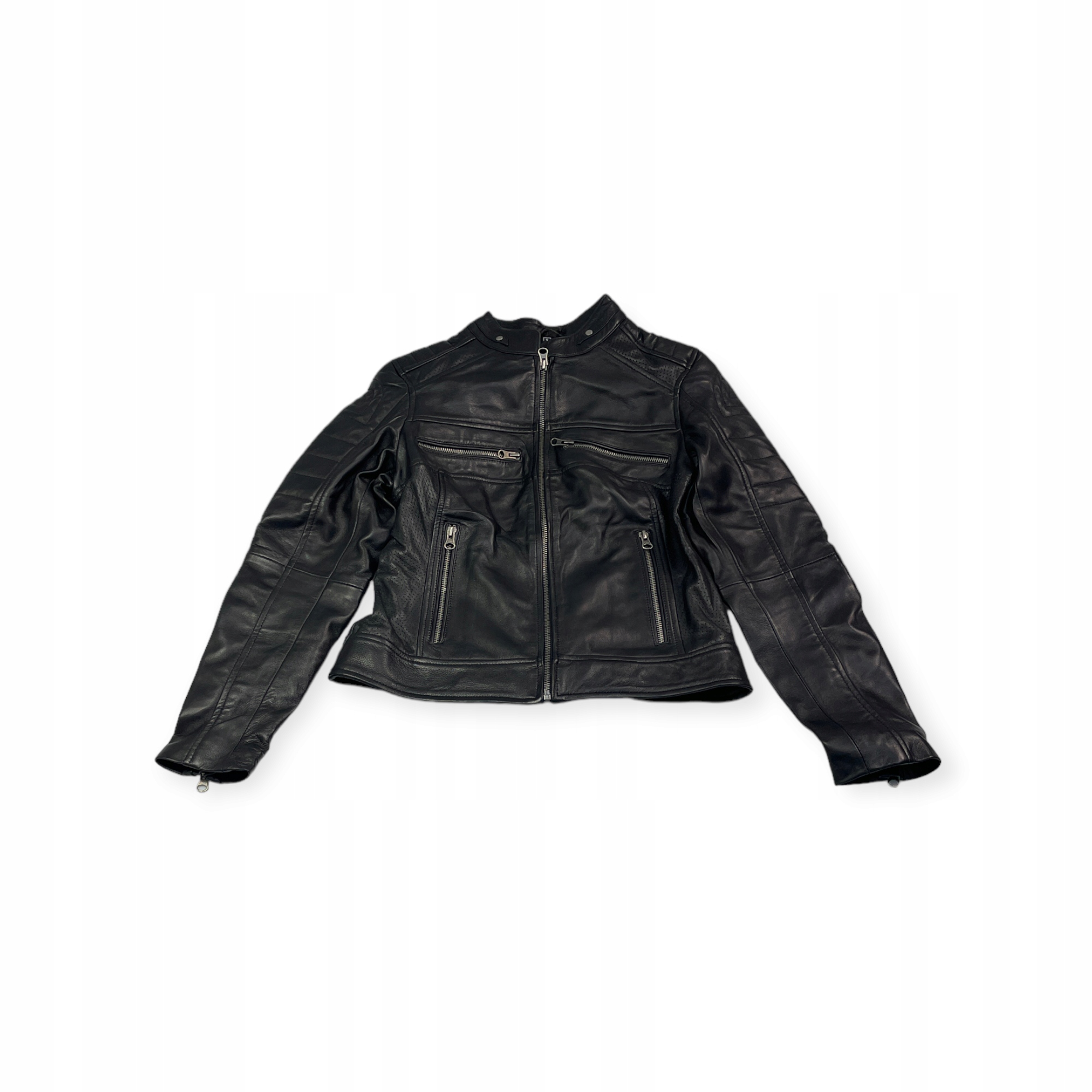 Dámská kožená bunda ramoneska Real Leather S