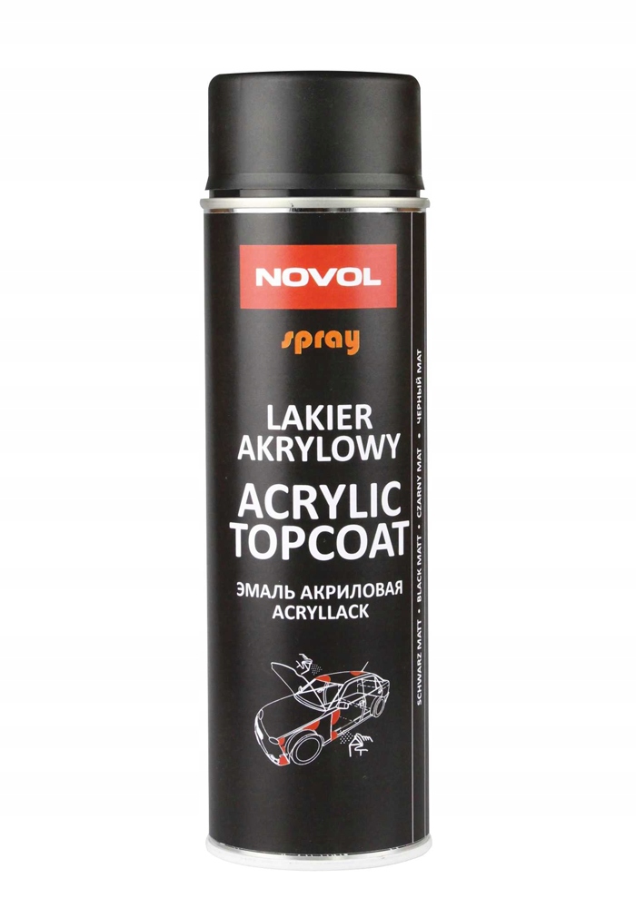 

Novol Spray Akryl Czarny Mat 500ml