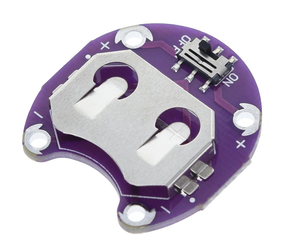 

582 Koszyk baterie CR2032 gniazdo podstawka on/off