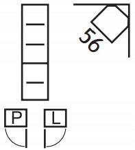 Witryna narożna do salonu INDIANAPOLIS I23 z LED EAN (GTIN) 5905289002163