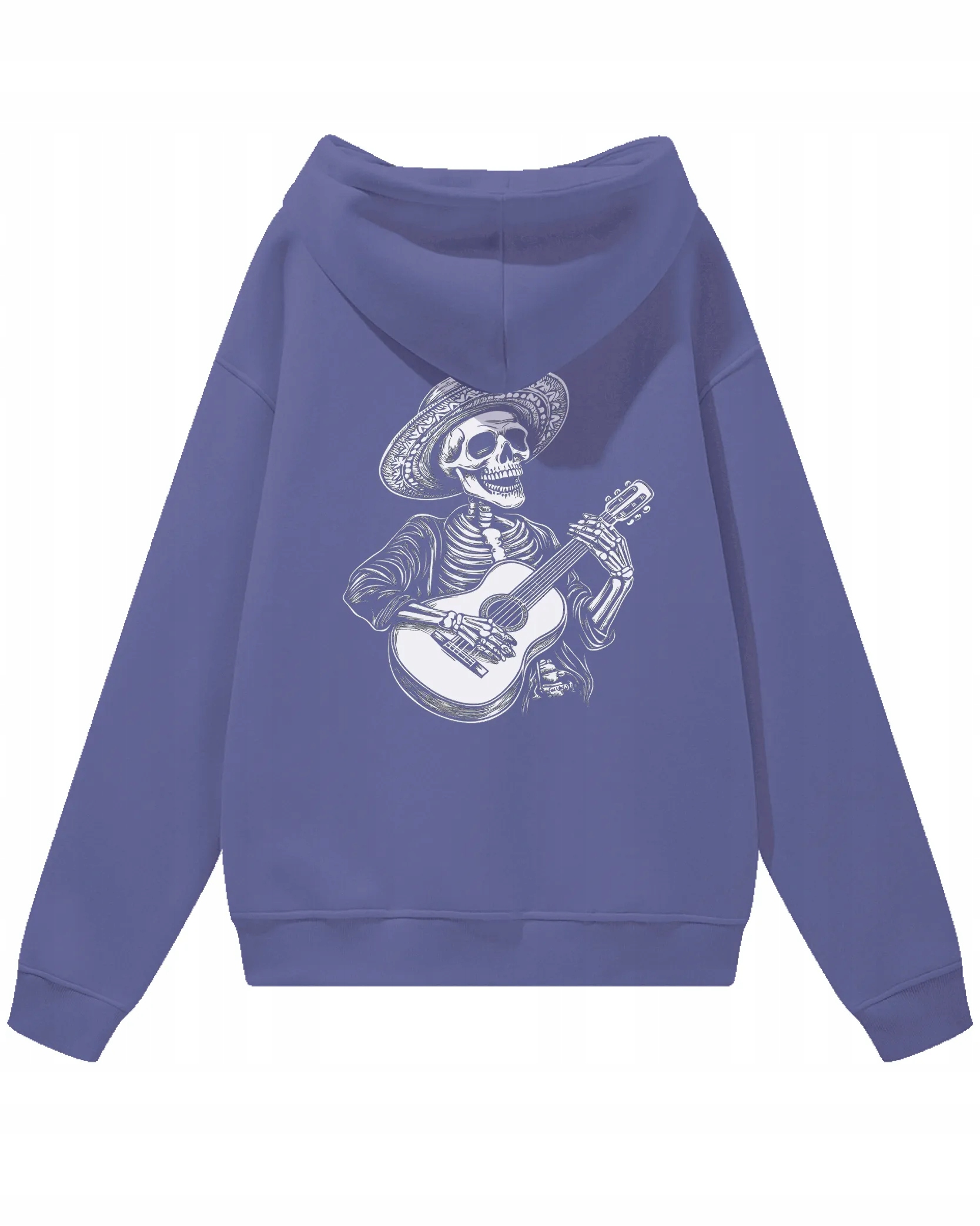 Mikina Mariachi s kapucí Guitar Music Purple Oversize mikina S