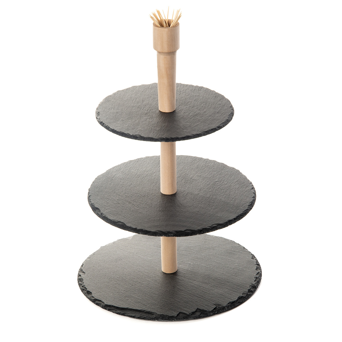 

Patera Stone trzypoziomowa kamienna 30x41 cm Homla