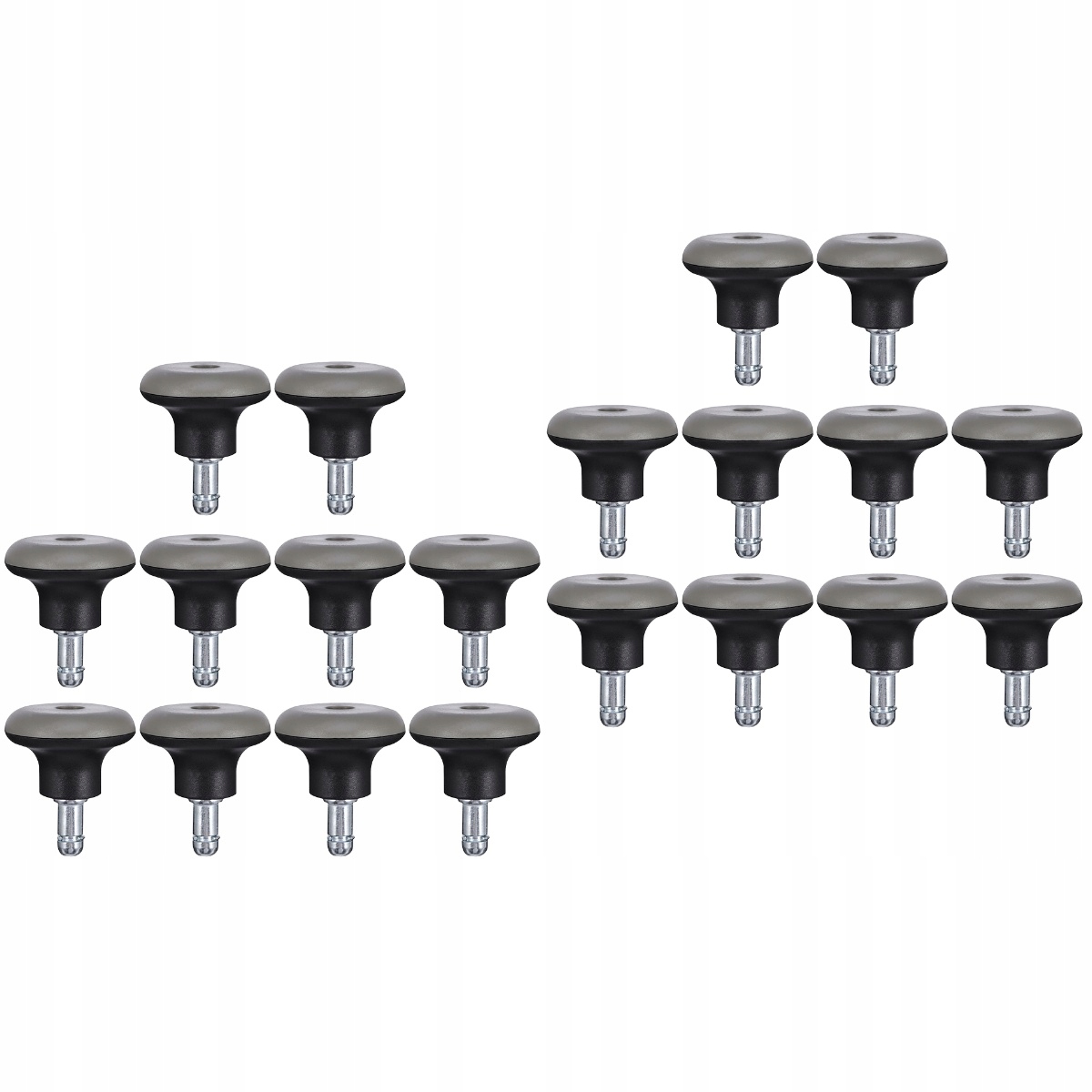 Regulowane kółka do krzeseł biurowych 20 szt