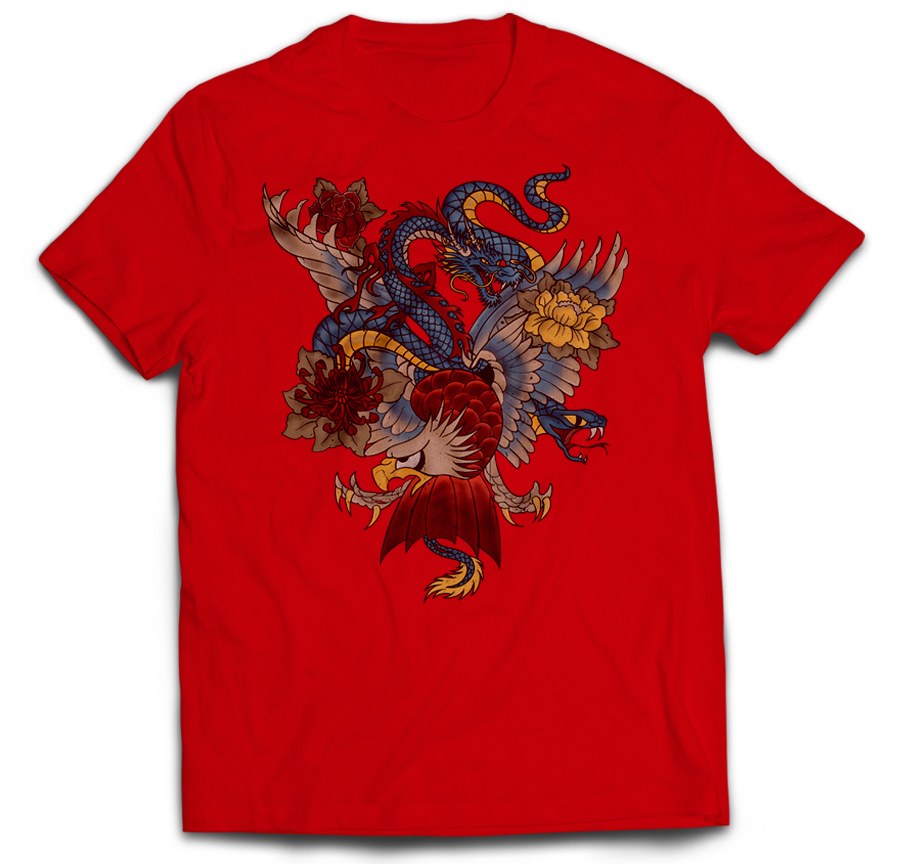 

Orzeł Smok Wąż Anime Japan Eagle Snake Dragon M