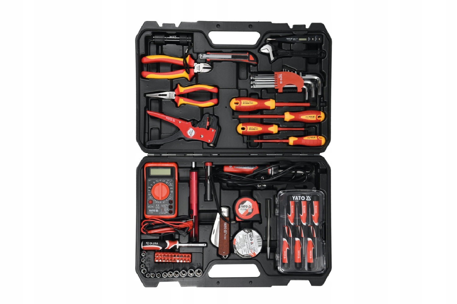 Sada náradia pre elektrikárov do 1000 V 68 kusov Yato príslušenstvo merač