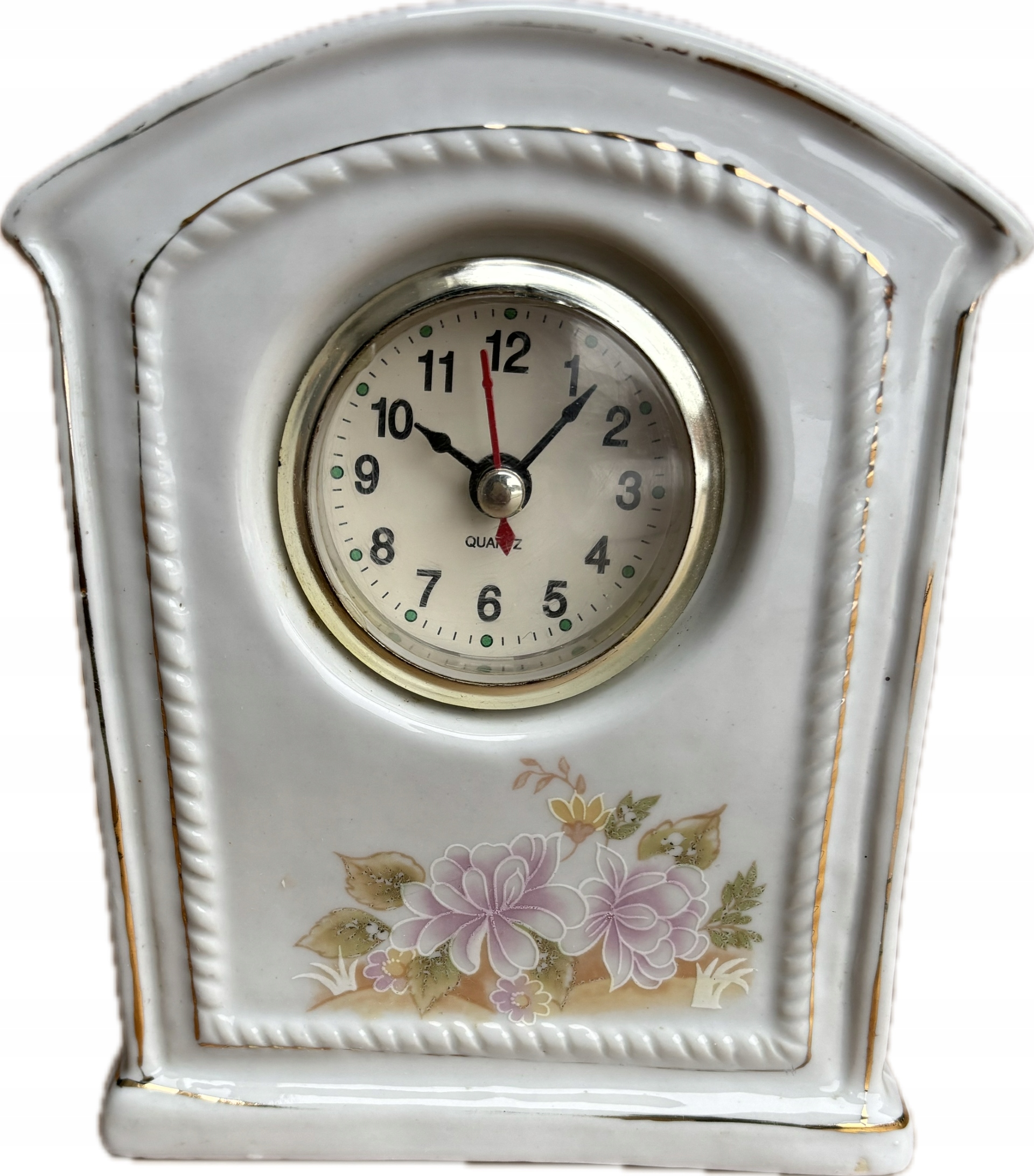 porcelanowy zegar kominkowy