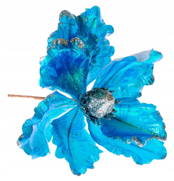 

Kwiat na choinkę Magnolia fiolet-biała opal 25cm