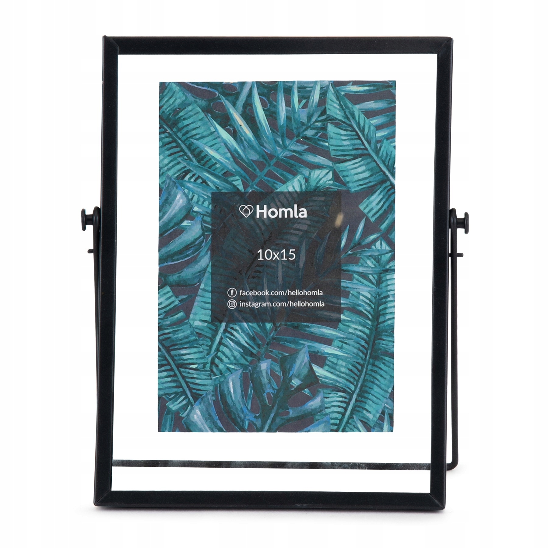 

Ramka metalowa czarna Naas 10x15 cm Homla