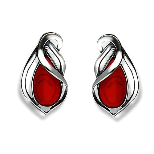 Efektní Stříbrné Klipy Korál K450