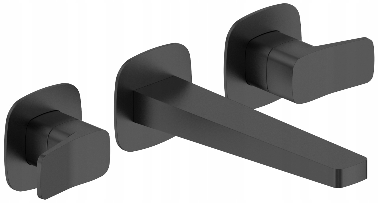 Kfa Podomietková Umývadlová Batéria 3-OTVOROVÁ, Čierna