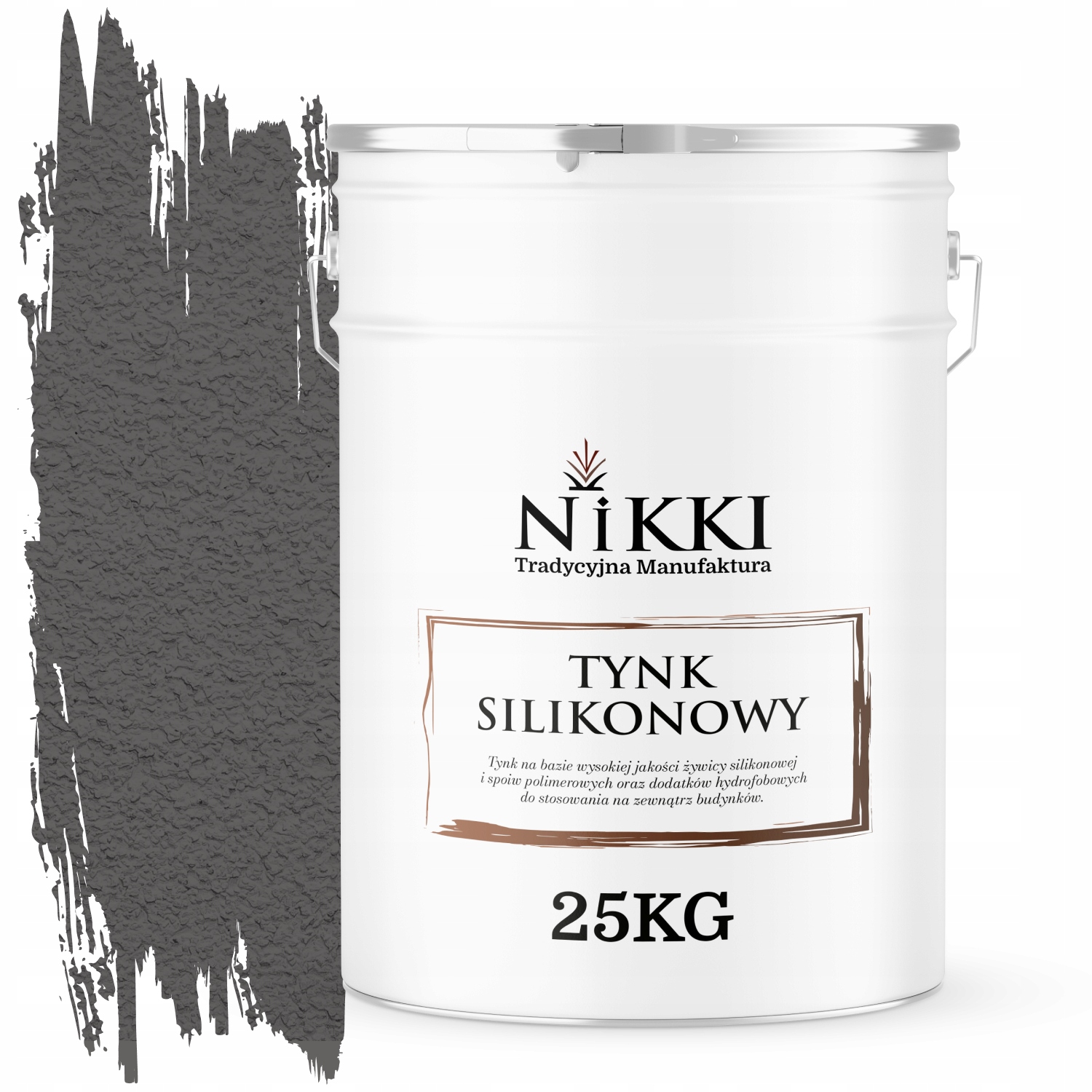 Silikónová Fasádna Omietka Šedá Tmavá F276 25KG Baranek Granulácia 3.0 mm