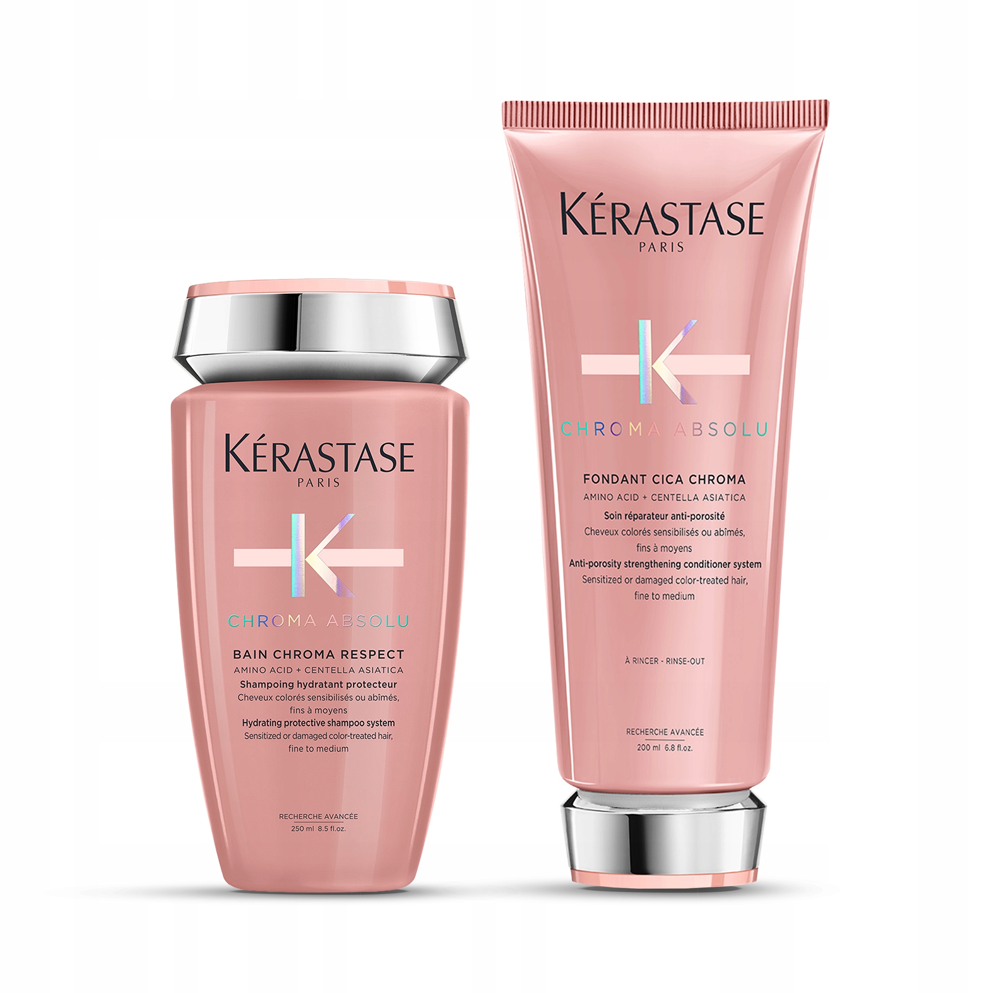 Kérastase Chroma Absolu Zestaw Do Włosów Koloryzowanych Szampon Odżywka