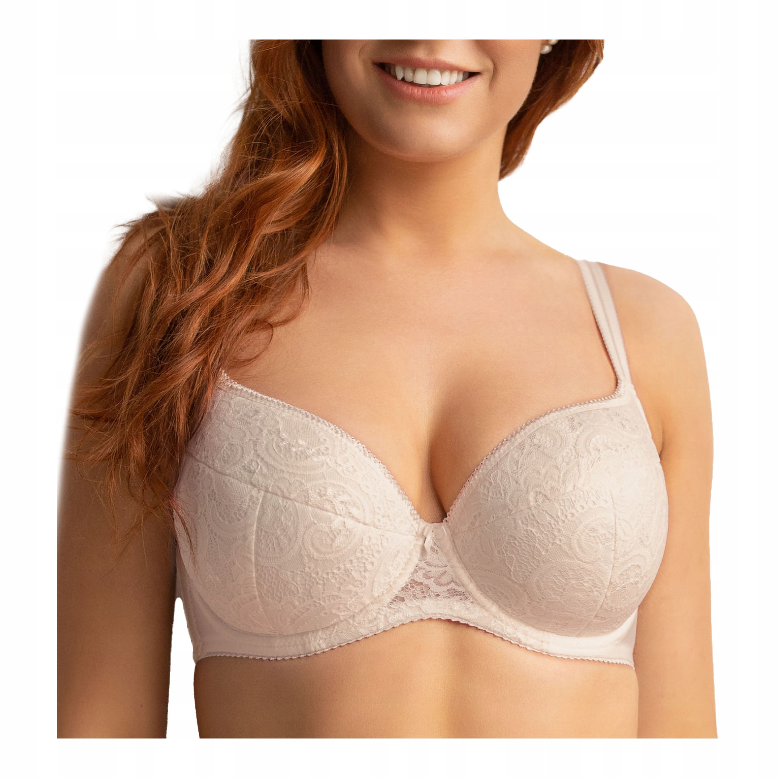 Dámská krajková podprsenka s kosticemi, velké velikosti, podprsenka Kleo 95B